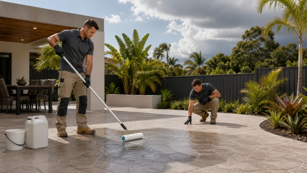 Concrete Sealer in Brisbane for Patios Before Rain Hits 2 Concrete Sealer in Brisbane for Patios Before Rain Hits
